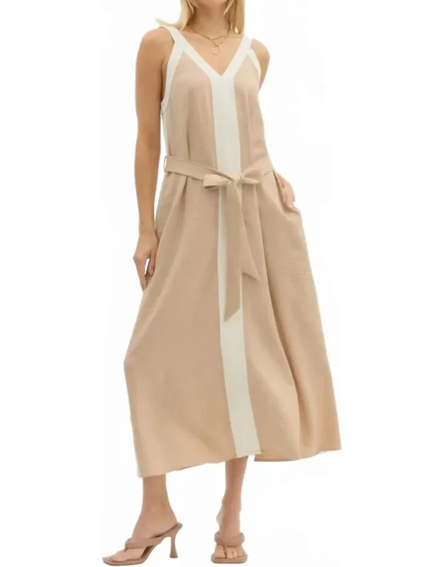 Tie Waist Midi Dress