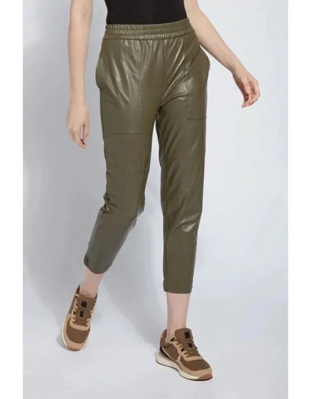 Brisk Leather Joggers