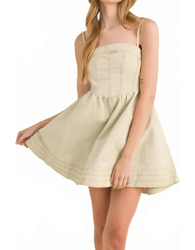 Removable Straps Mini Dress