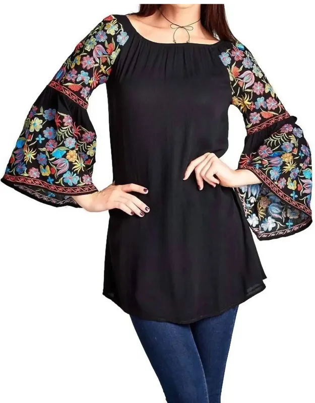 Floral Embroidered Off The Shoulder Mini Dress