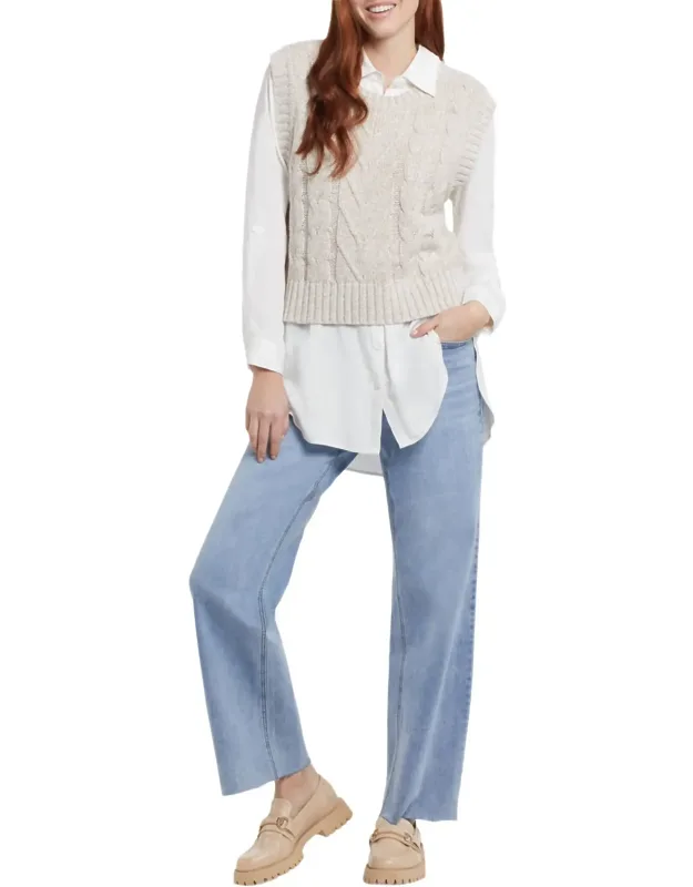 Crop Sweater Vest