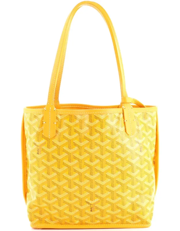 Anjou Reversible Tote Mini With Heavy Corner Wear And Scuffs