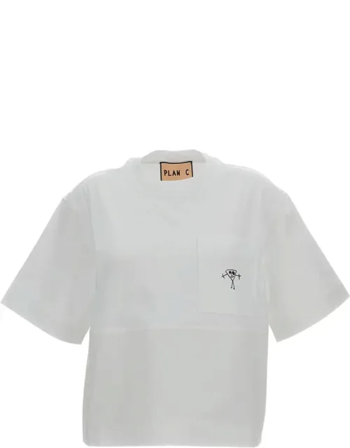 Paneled Crew-neck T-shirt