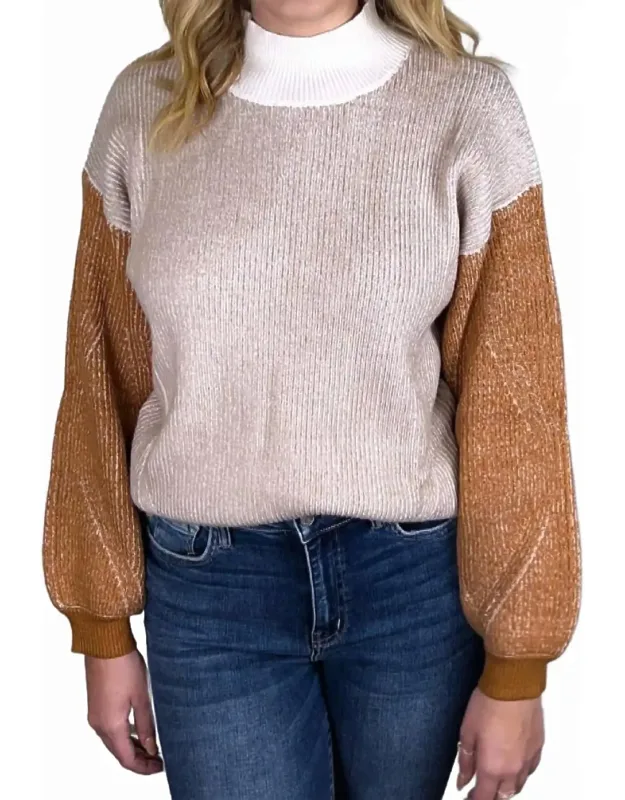 Color Block Knit Sweater