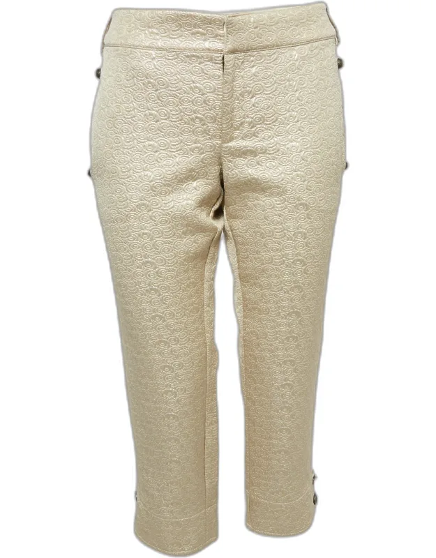 Gold Jacquard Pants