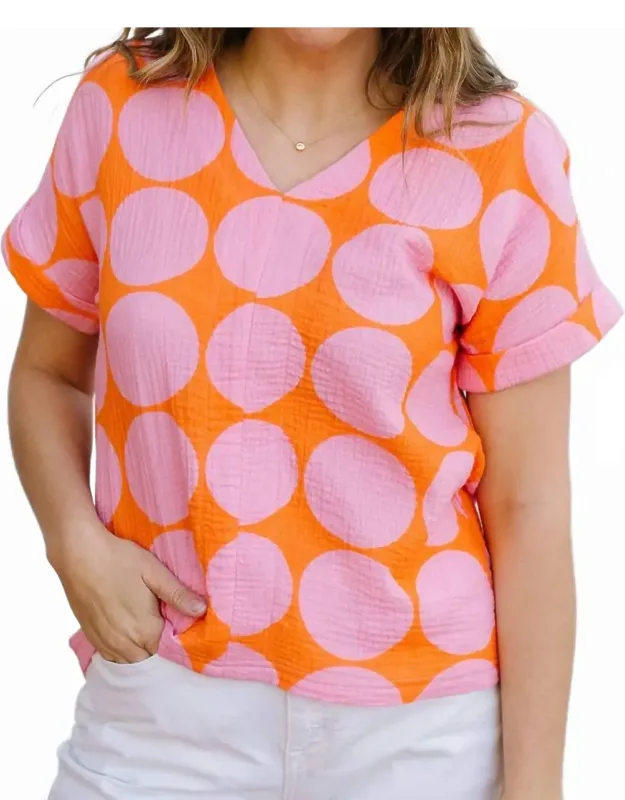 Harper Dot Party Top