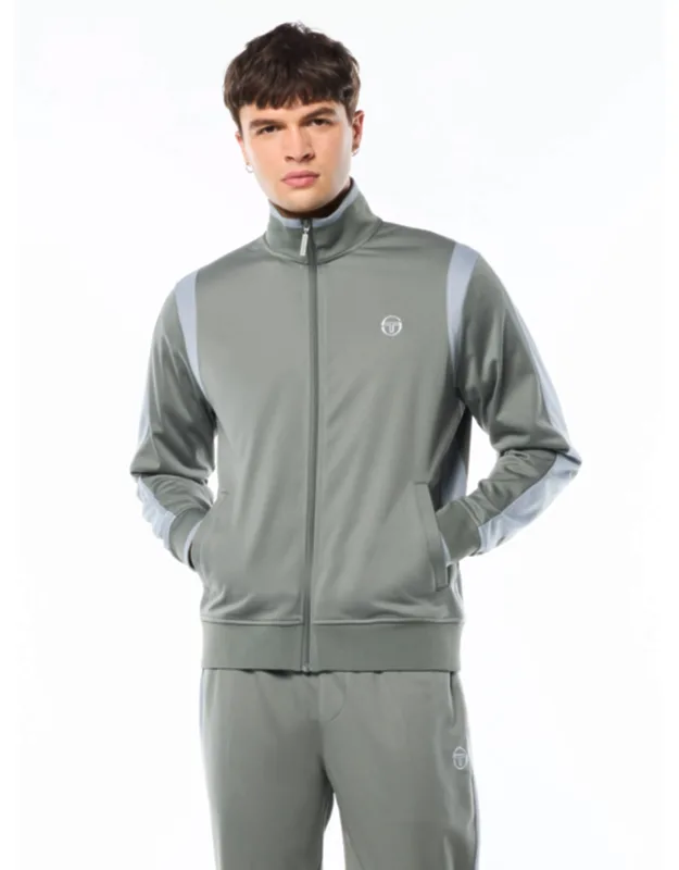 Massimo Track Jacket - Lightweight Brushed Fabric, High-neck Design