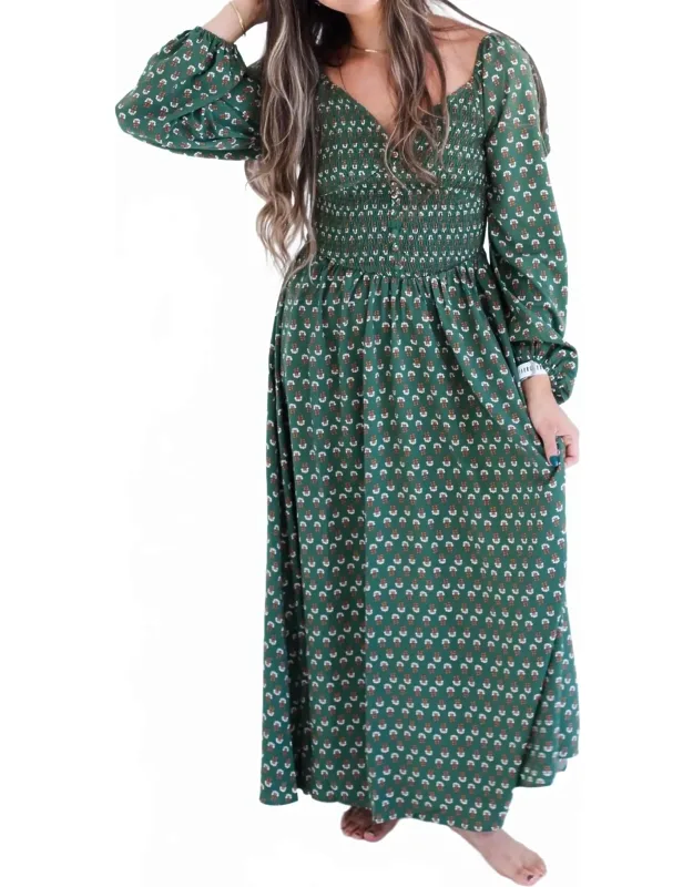 Long Sleeve Floral Maxi Dress