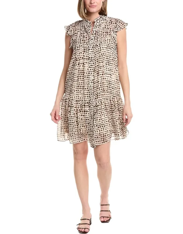 Printed Cap Sleeve Mini Dress