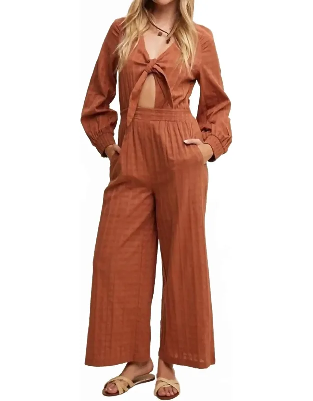 Tie Front Jumpsuit