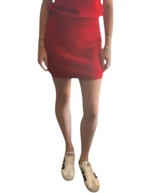 Brushed Cashmere Mini Skirt