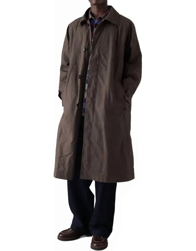 Waxed Cotton Trench Coat
