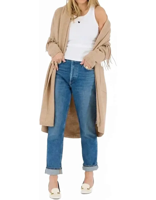 Cali Fringe Long Sleeve Cardigan
