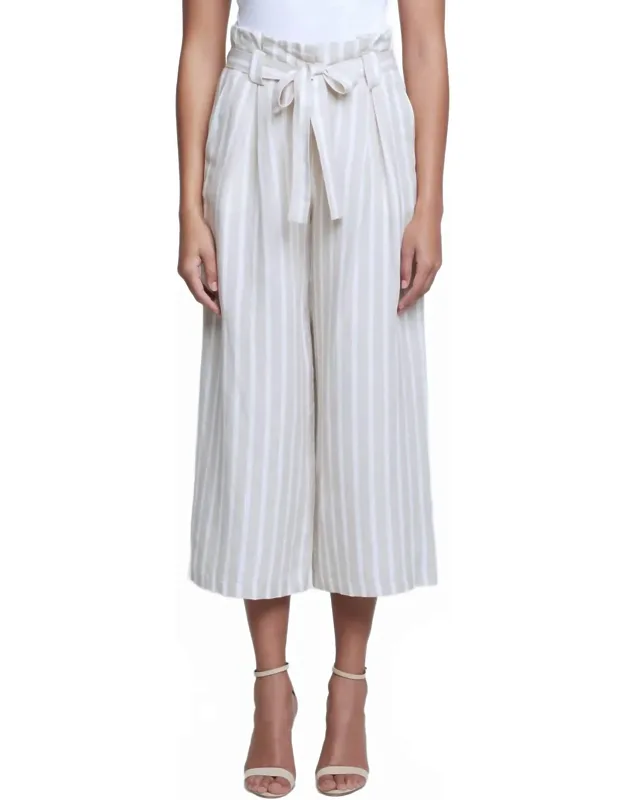 Linen Paperbag Pants
