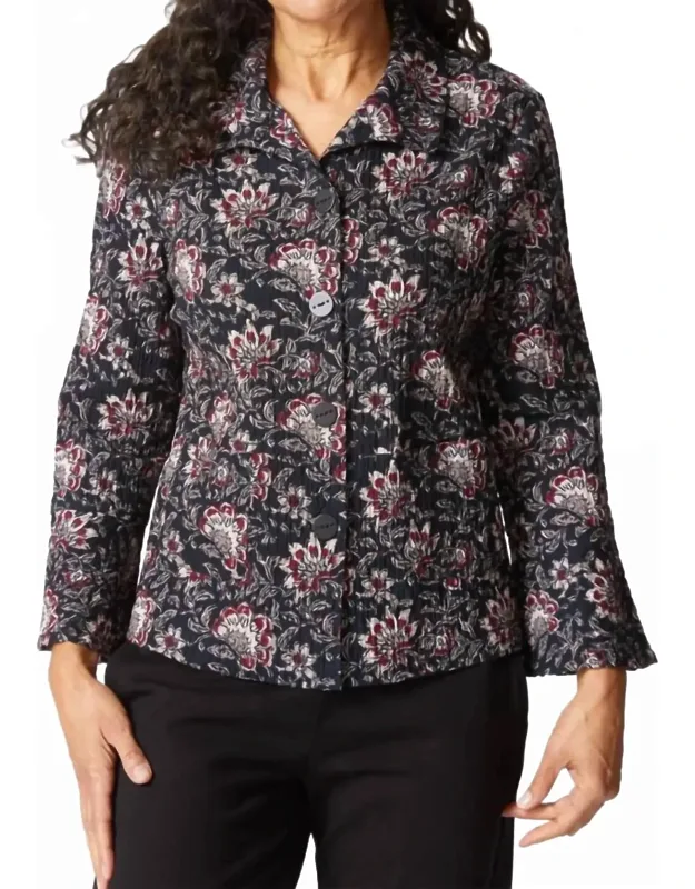 Batik Floral Founce Jacket