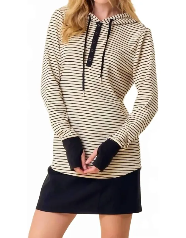 Ribbed Hood Top