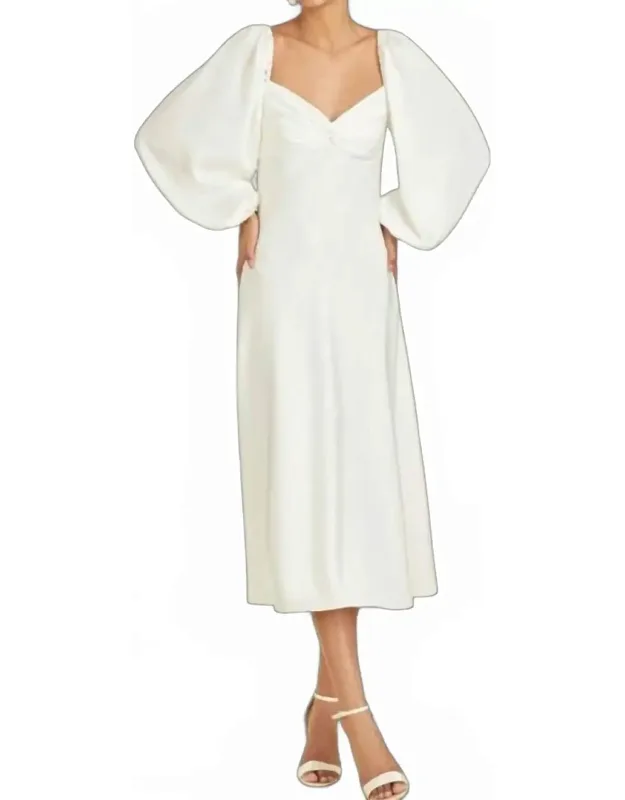Melody Satin Crepe Cutout Midi Dress