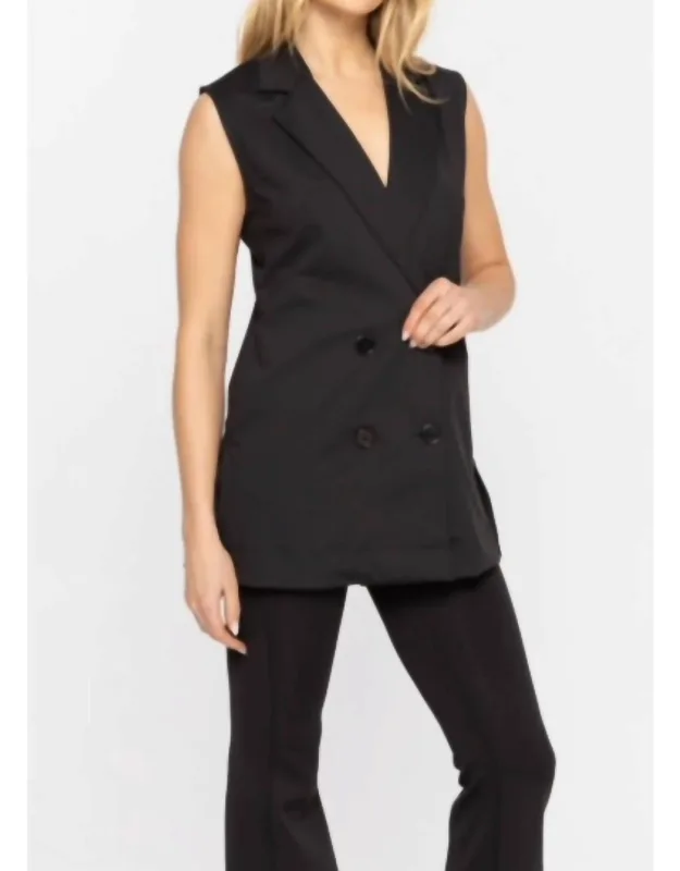 Double Breasted Blazer Vest