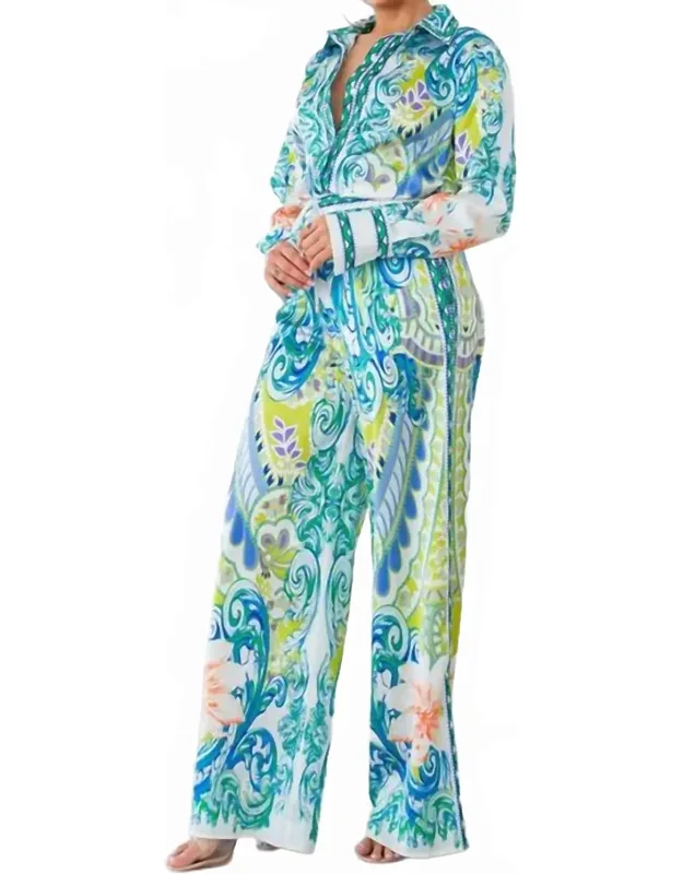 Shirt With Wide Pants Set