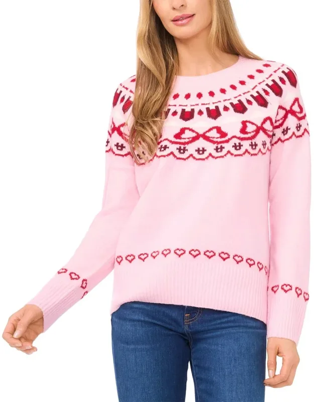Bow Fairisle Raglan Sweater