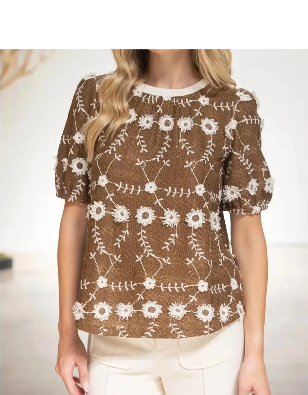Embroidered Top