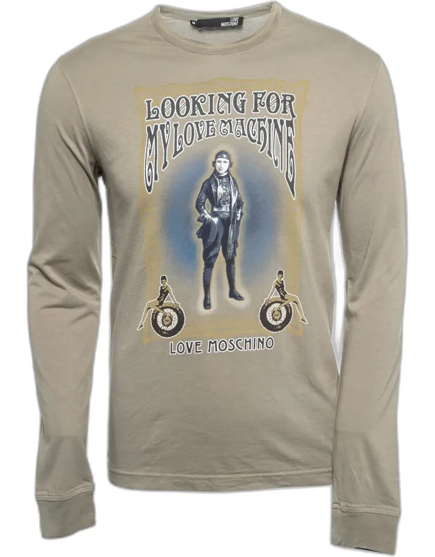 Graphic Print Cotton Long Sleeve T-shirt