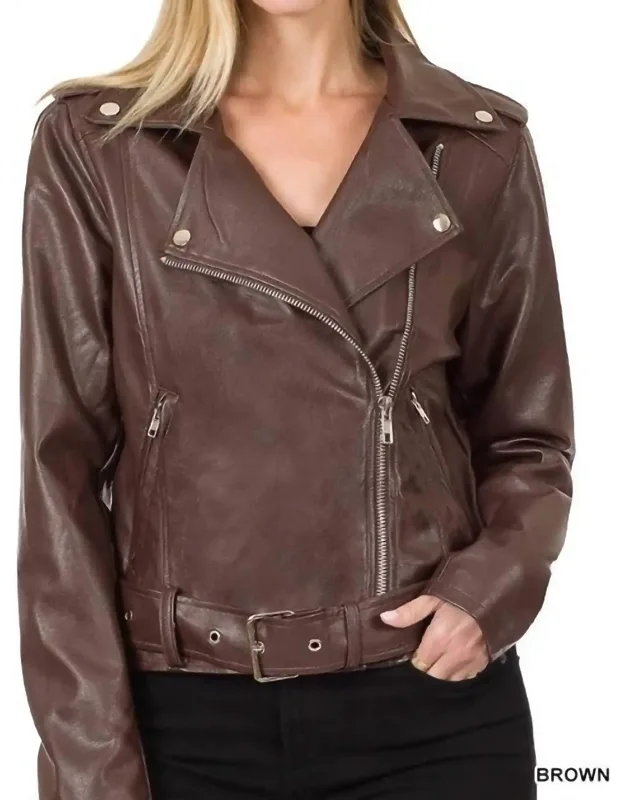 Belted Moto Jacket
