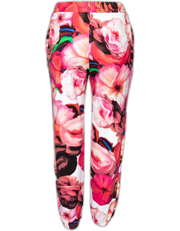 Multicolor Printed Cotton Track Pants