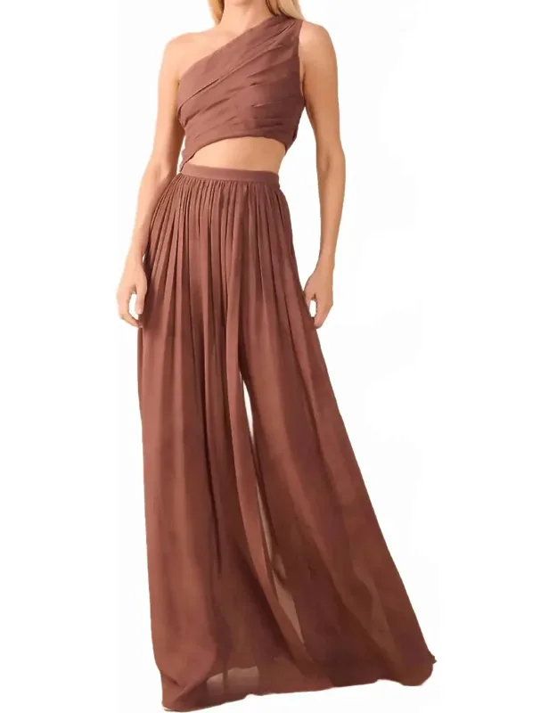 One Shoulder Maxi Dress