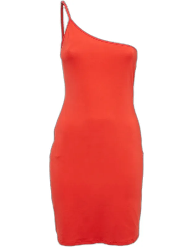 Jersey One Shoulder Bodycon Dress