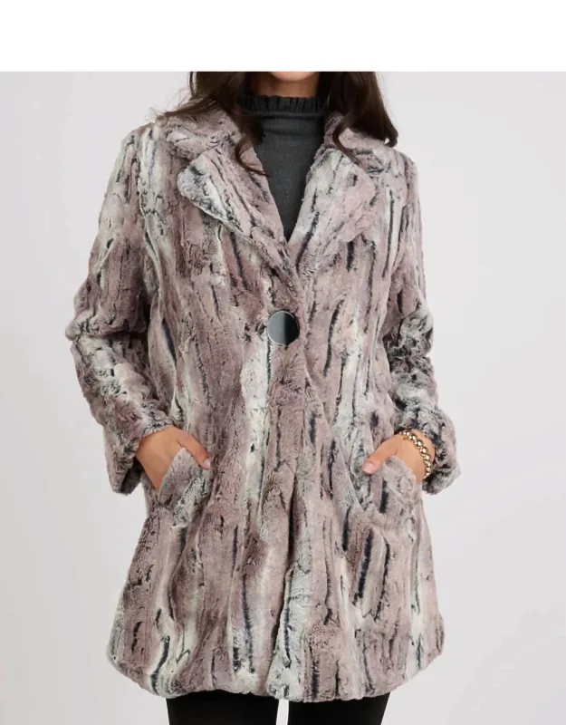 Faux Mountain Fox Coat