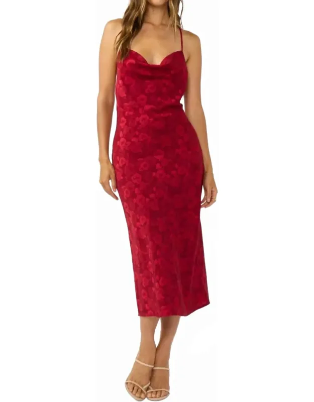 Cowl Neck Slip Dress