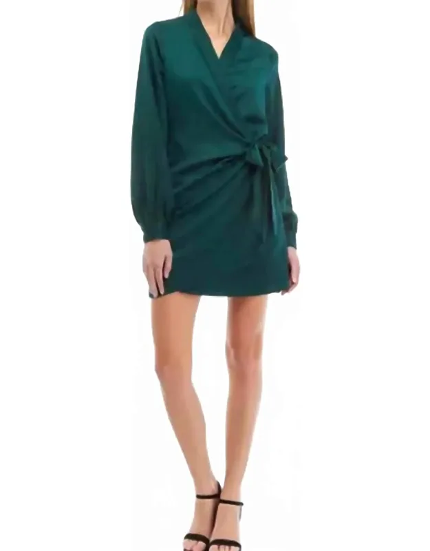 Modern Love Wrap Mini Dress