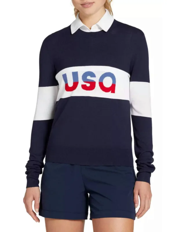 Lightweight Crew Golf Sweater