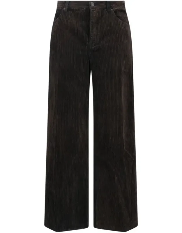 Tailored Trousers With Mid-rise Waist