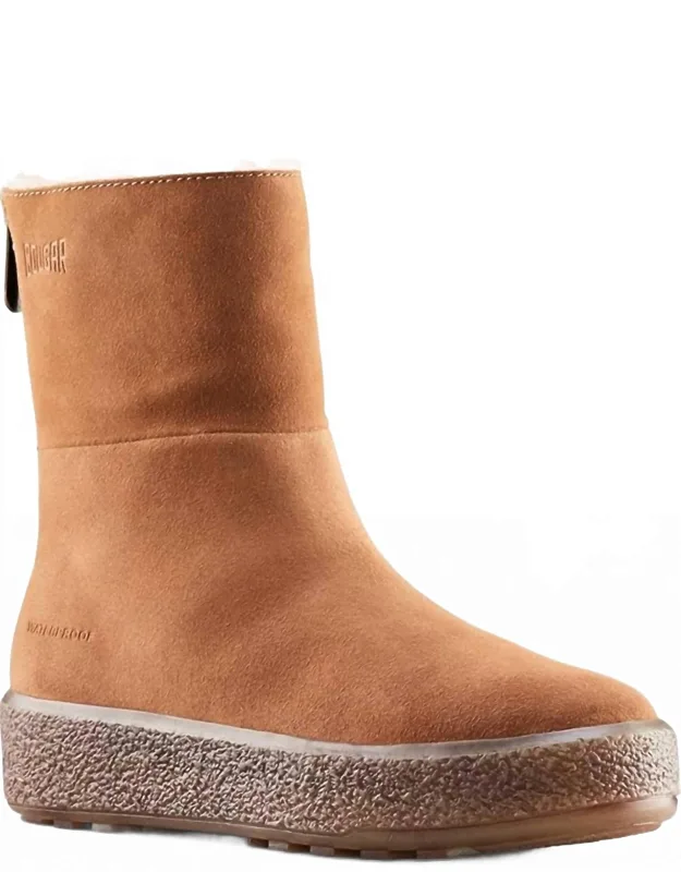 Button Waterproof Mid Boots