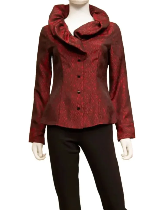 Woven Jacquard Blouse