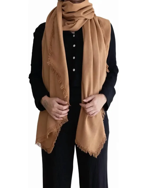 Silk Noil Wrap Scarf