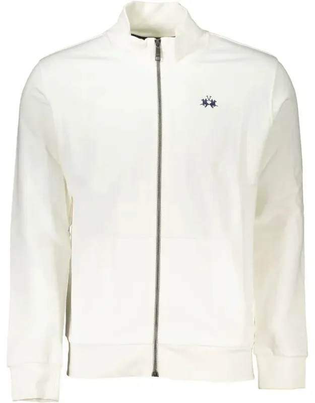 La Martina Cotton Sweatshirt - Luxury Fleece With Polished Zip Fastening