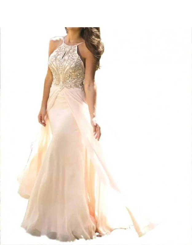 Sleeveless Chiffon Maxi Dress