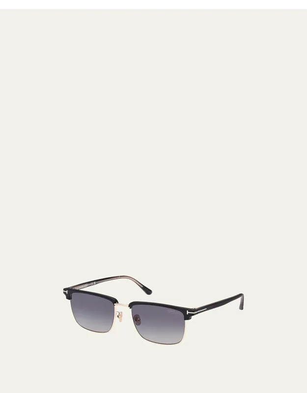 Half-rim Square Sunglasses