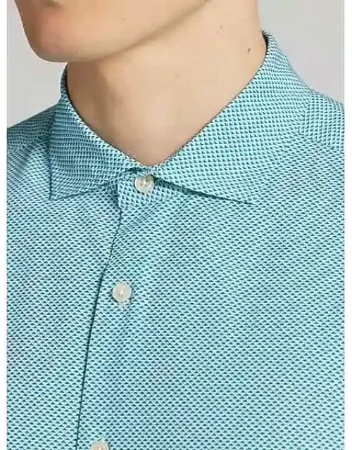 Slim Fit 4-way Stretch Button Up Shirt