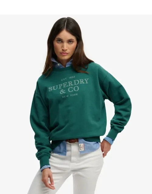 Luxe Casual Loose Crew Sweatshirt