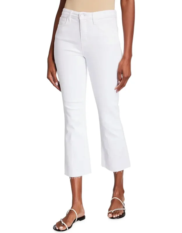 Kendra High-rise Crop Flare Jeans