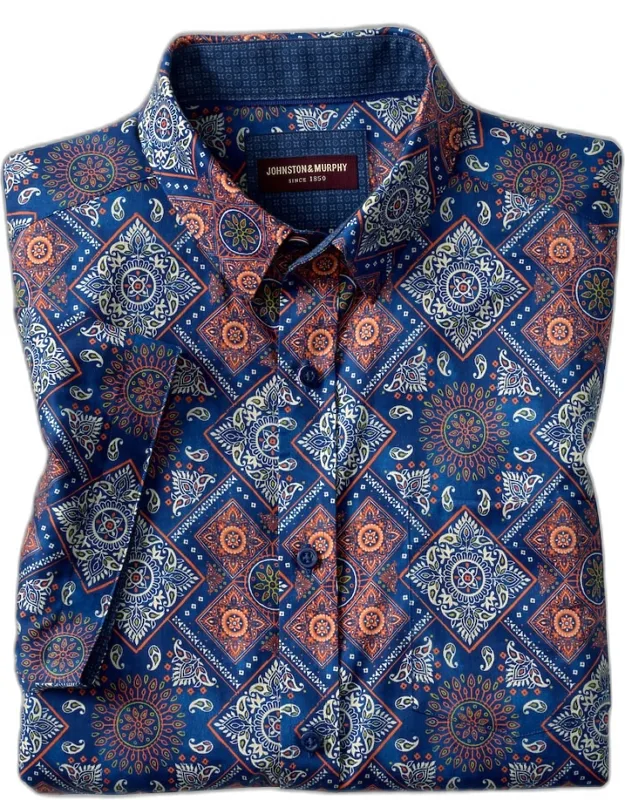Tailored Fit Logan Flamingo Short Sleeve Shirt