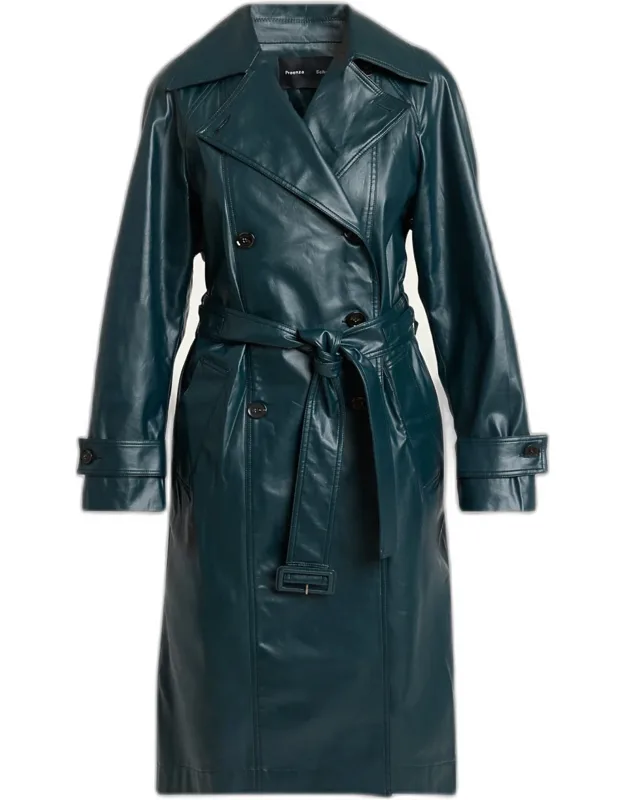 Benedetta Coated Cotton Trench Coat