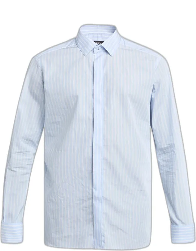 Cotton Multi-stripe French Cuff Sport Shirt