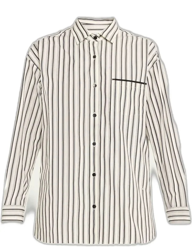 Striped A-line Tunic Shirt