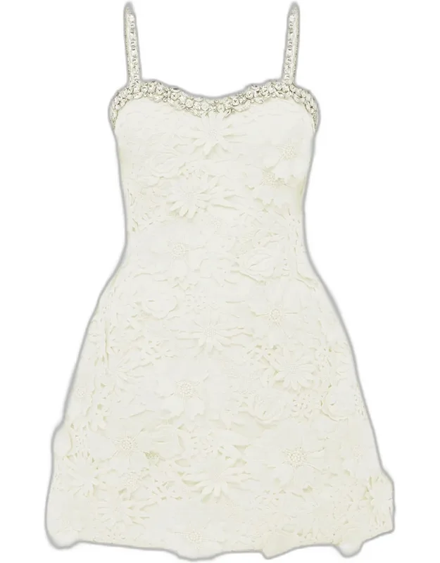 Floral Lace Mini Dress