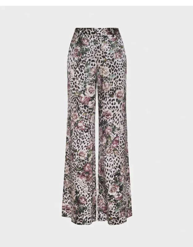 Silk Wide-leg Pants
